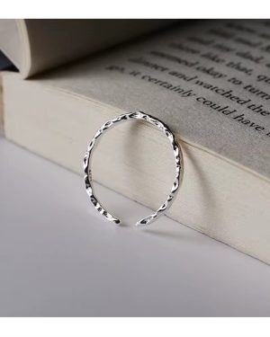 Minimalist Geometric Rings -Sterling Silver